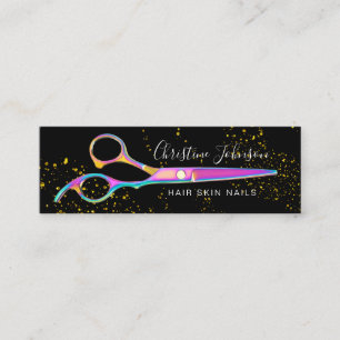 Carte De Visite Mini ciseaux colorés parties scintillant FAUX