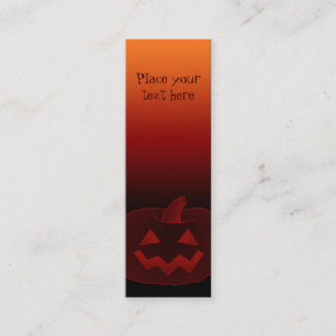 Carte De Visite Mini Citrouille Halloween 002