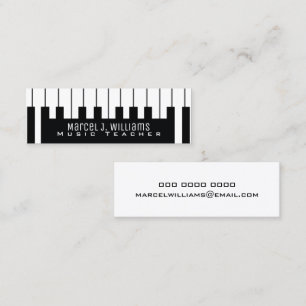 Carte De Visite Mini Clavier de musicien / Piano-Keys Professeur de mus