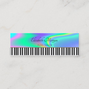 Carte De Visite Mini Clavier de Piano Moderne, Professeur de Musique Ho