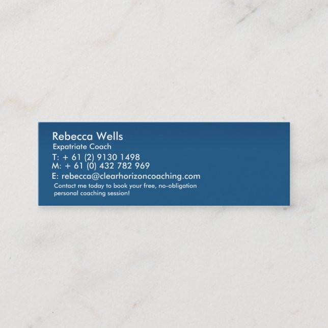 Carte De Visite Mini Clear_hORIZON_temp (Devant)