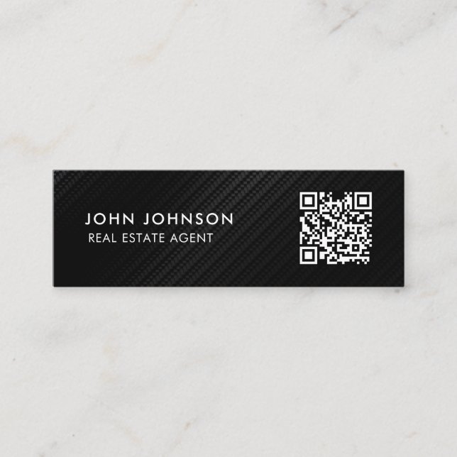 Carte de visite mini Code QR (Devant)