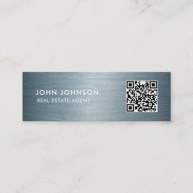 Carte de visite mini Code QR (Devant)