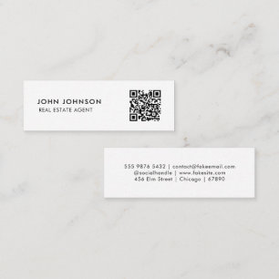 Carte de visite mini Code QR