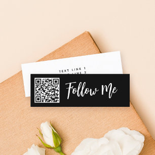 Carte De Visite Mini Code QR Follow Me Professional Business Instagram