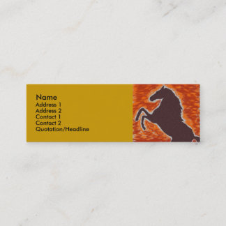 Carte De Visite Mini Colère de Cheval