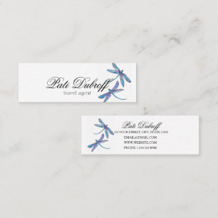 Carte De Visite Mini Collage photo de l'agent de voyage