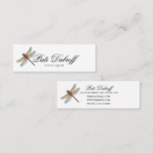 Carte De Visite Mini Collage photo de l'agent de voyage