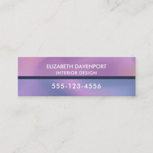 Carte De Visite Mini Conception abstraite moderne de l'étirement rose e