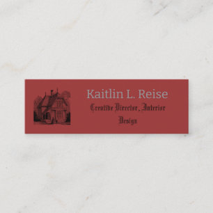Carte De Visite Mini Conception de Marque de Designer d'Intérieur Profe