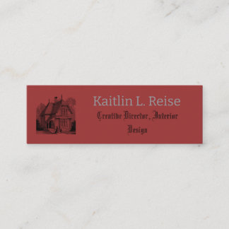 Carte De Visite Mini Conception de Marque de Designer d'Intérieur Profe