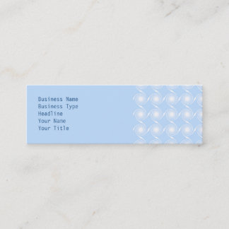 Carte De Visite Mini Conception en spirale bleu-clair et blanche de