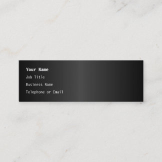 Carte De Visite Mini Conception monochrome simple
