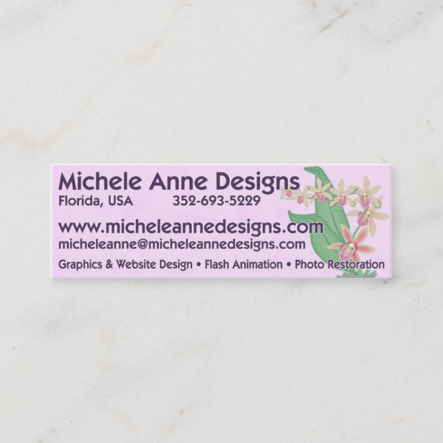 Carte De Visite Mini Conceptions de Michele Anne (Devant)