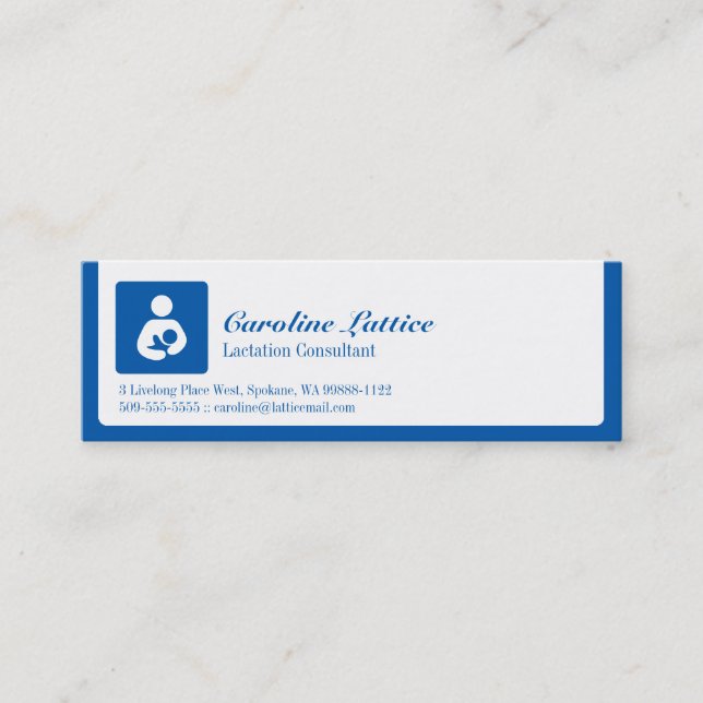 Carte De Visite Mini Consultant en lactation (Devant)