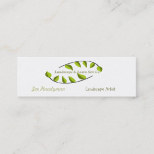 Carte De Visite Mini Consultant en matière organique vert de