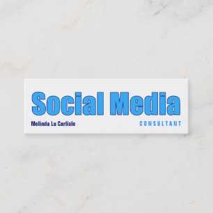 Carte De Visite Mini Consultant en médias de Social d'impact