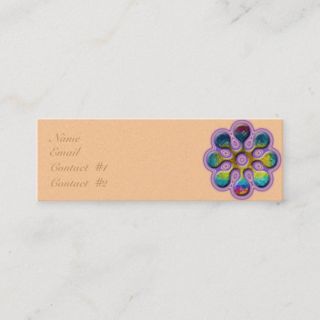 Carte De Visite Mini Contour de Lavendar de lucette (Devant)