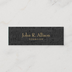 Carte De Visite Mini Cool Cork Sommelier Wine Expert
