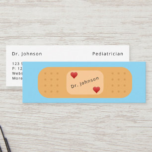 Carte De Visite Mini Correctif Bandaid Personnalisé Professionnels Médi