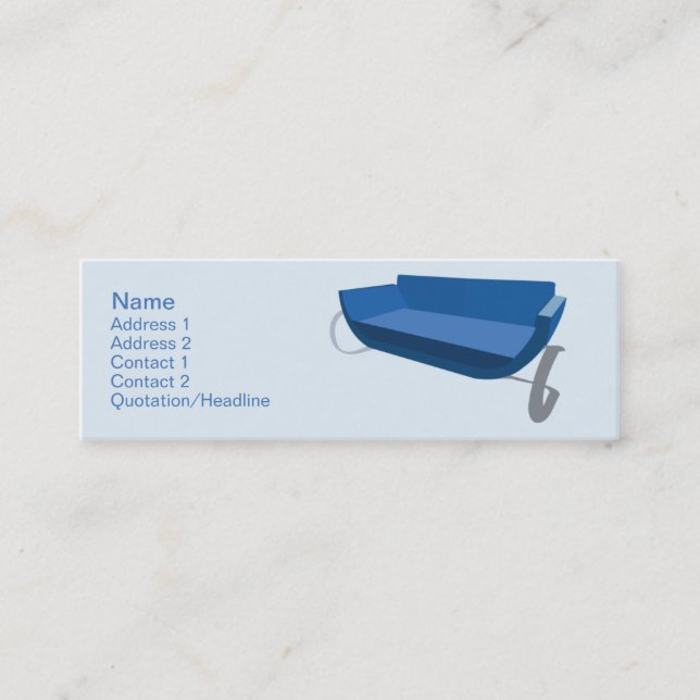 Carte De Visite Mini Couch - Skinny (Devant)