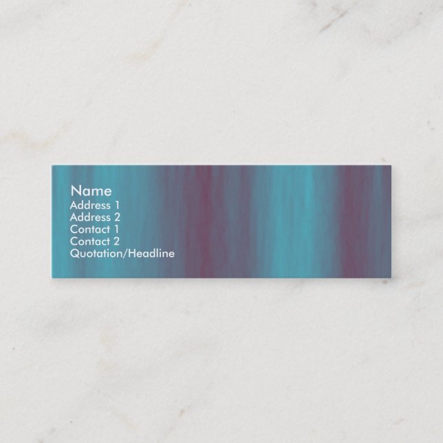 Carte De Visite Mini Courant-jet (Devant)