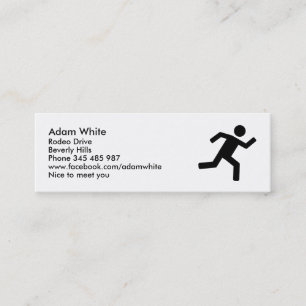 Carte De Visite Mini Coureur - courant