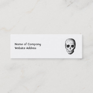 Carte De Visite Mini Crâne noir