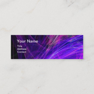 Carte De Visite Mini CRAZY PHOTON MONOGRAMME gemme violette