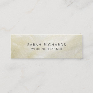 Carte De Visite Mini Cream Mother of Pearl Simple Shell