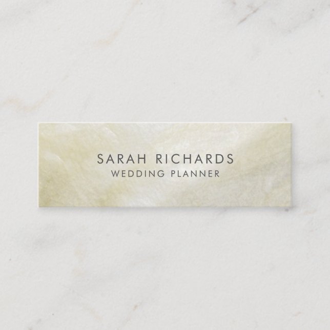 Carte De Visite Mini Cream Mother of Pearl Simple Shell (Devant)