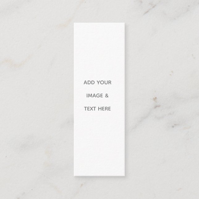 Carte De Visite Mini Create Your Own white  (Devant)