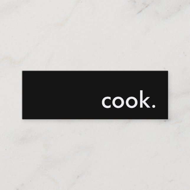 Carte De Visite Mini cuisiner. (Devant)