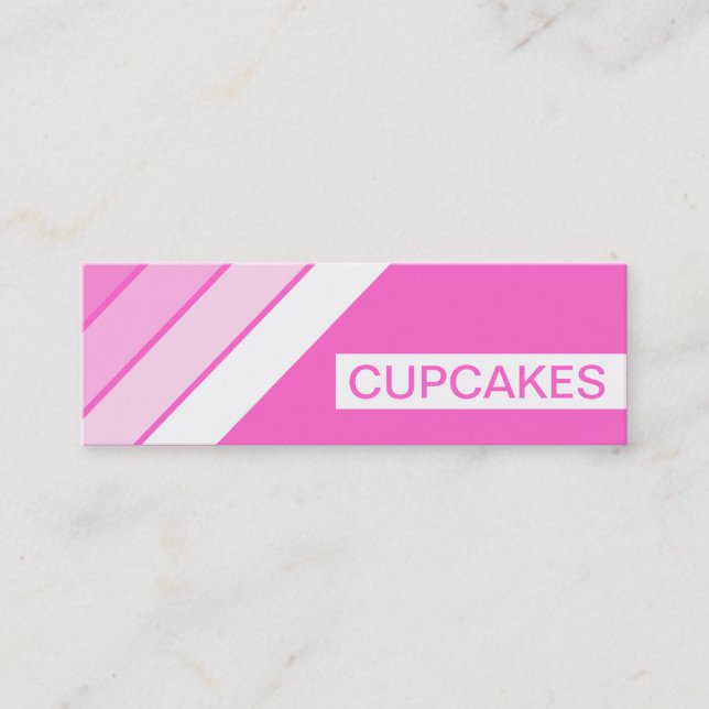Carte De Visite Mini CUPCAKES rétro (Devant)