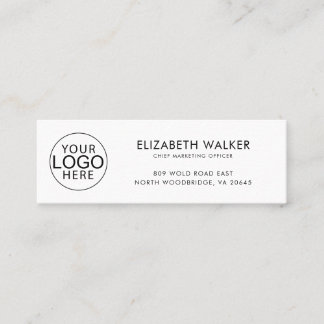 Carte De Visite Mini Custom Modern Company Logo Marketing