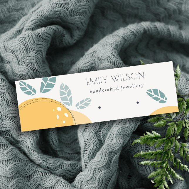 Carte De Visite Mini Cute Lemon Fruity Bold Abstraite oreille (Créateur téléchargé)