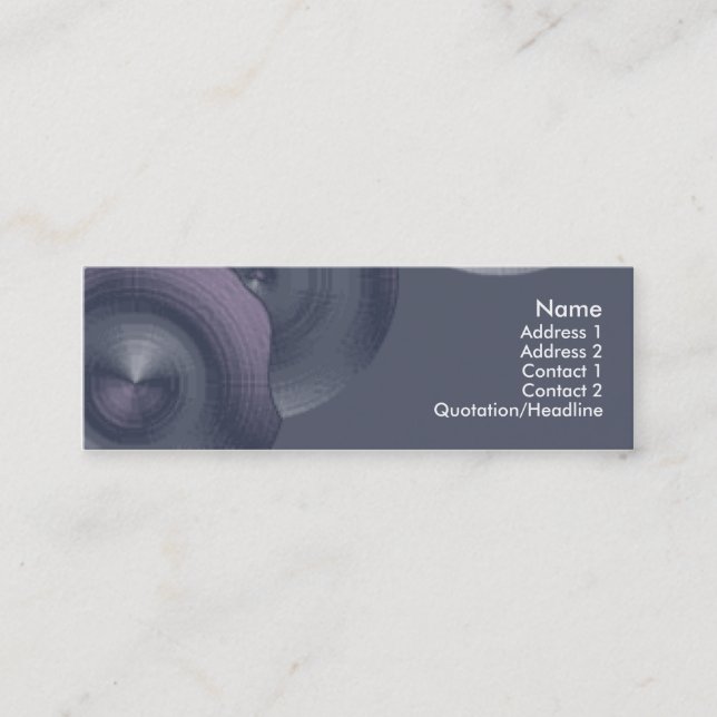 Carte De Visite Mini Cymbalisme II (Devant)