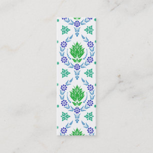 Carte De Visite Mini Damassé de marguerite, COULEURS de JARDIN