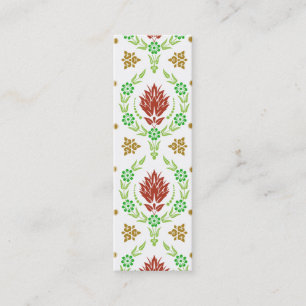 Carte De Visite Mini Damassé de marguerite, COULEURS de JARDIN