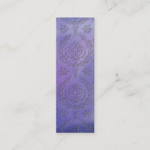 Carte De Visite Mini Damassé de marguerite, DE RELIEF