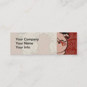 Carte De Visite Mini Dancing Pig Antique Cute Danseuse