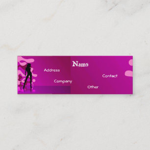 Carte De Visite Mini Danseur dans le rose pourpre