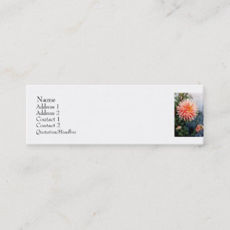 Carte De Visite Mini Dazzling Flower