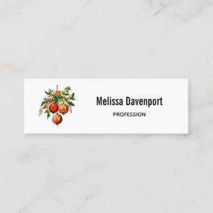 Carte De Visite Mini Décorations d'arbre de Noël Cool rétros