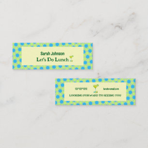 Carte De Visite Mini Déjeuner minimum