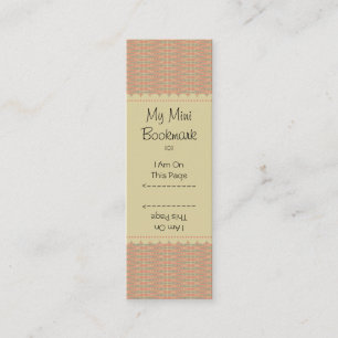 Carte De Visite Mini Délicat Poche Damask Personnalisé