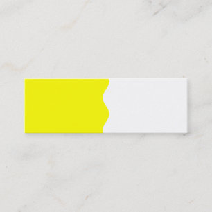 Carte De Visite Mini Demi jaune