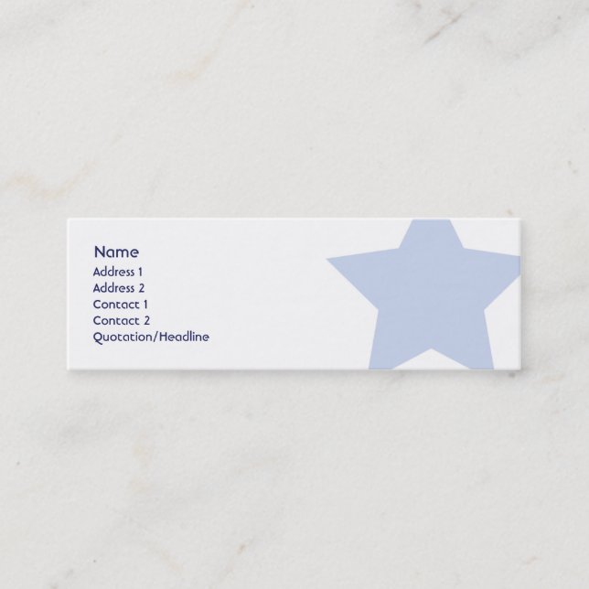 Carte De Visite Mini Démocrate - maigre (Devant)