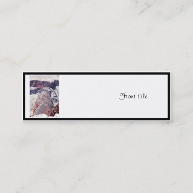 Carte De Visite Mini Derrière l'alligator à Grand Canyon (Devant)