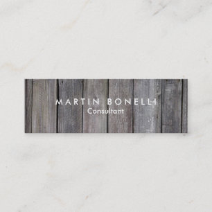 Carte De Visite Mini Design élégant en bois Artistique mince